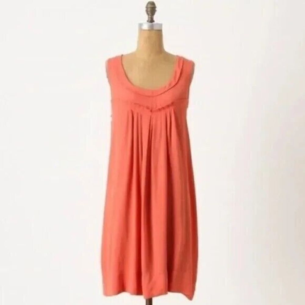 Edme &‎ Esyllte Dress Orange Woven Scoop Neck Sleeveless Size Small